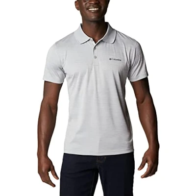 Afbeelding van Columbia Zero Rules Polo Shirt grey heather Outdoor Kleding Fleeces en Truien Polo&#039;s