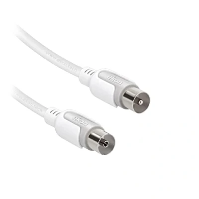 Afbeelding van Ekon ECAN18MFW coax kabel 1,8 m 9.5 mm Wit