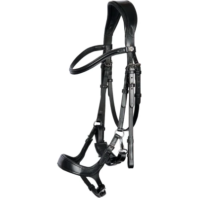 Afbeelding van Harry&#039;s Horse Hoofdstel Release Aansnoerneusriem Full Zwart