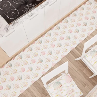 Afbeelding van Petti Artigiani Italiani keukenmat, antislip en wasbaar, 52 x 380 cm, design party 01, 100% Made in Italy.
