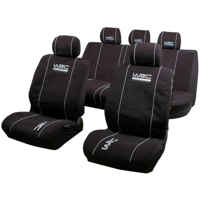 Afbeelding van WRC 007338 Stoelhoes Zwart Met motief Polyester voor en achter