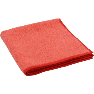 Afbeelding van Microvezeldoek 38x38 cm gerecycled microvezel 5 stuks rood