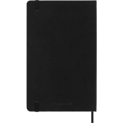 Image de Agenda civil Moleskine semainier grand format horizontale couverture rigide 2025 noir
