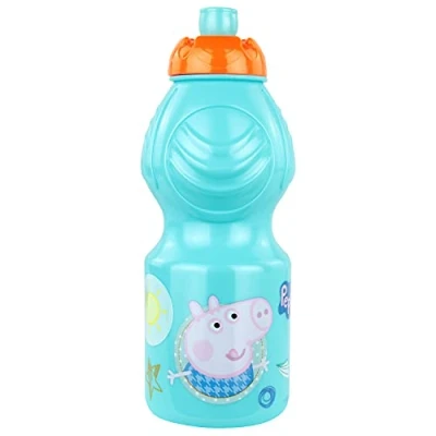 Afbeelding van POS 30693 drinkfles van kunststof, BPA vrij, ftalaatvrij, voor jongens en meisjes, 400 ml, Peppa Pig