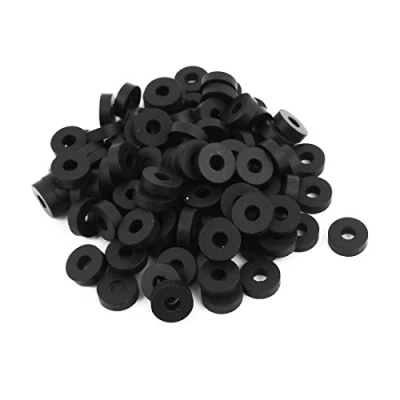 Afbeelding van sourcingmap 100 stuks platte rubberen sluitringen 13 mm OD 5 ID 4 dik voor kraan waterslang