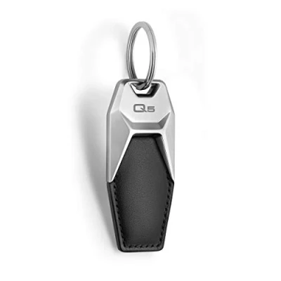Afbeelding van Audi collection 3181900615 Q5 skórzany breloczek do kluczy, czarny/srebrny