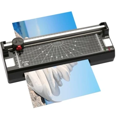 Image de Olympia a 240 combo plastifieuse avec massicot, 2 en 1, pour format max. din 4 (230 mm), température chaud froid, noir argent