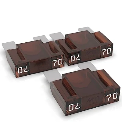 Afbeelding van AUPROTEC Maxi 20 80A Blade Zekering, Auto Stekkerzekering, Keuze: 70A, Bruin, 3 Stuks