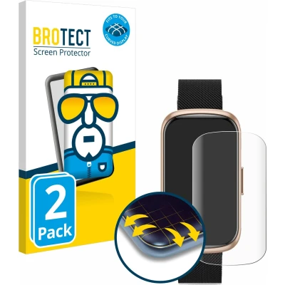 Afbeelding van BROTECT Screenprotector voor Ruxingx Fitness Tracker 1.47&quot; Folie Beschermfolie transparant volledig dekking (2 Stuks)