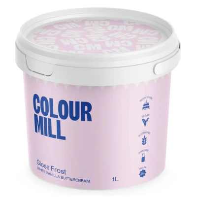 Afbeelding van Colour Mill Botercreme Wit Gloss Frost (kant en klaar) 1L