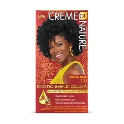 Afbeelding van Creme of Nature Argan Oil Exotic Shine Hair Colour 1.0 Intense Black