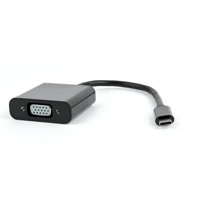 Afbeelding van USB C naar VGA adapter zwart, Blister verpakking