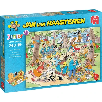 Afbeelding van Jan van Haasteren Junior 21 De vrijmarkt 240 stukjes puzzel Legpuzzel voor kinderen, Vanaf 6 jaar