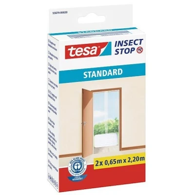 Image de Tesa moustiquaire STANDARD pour portes, blanc, 2 pièces de