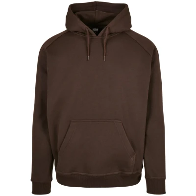 Afbeelding van Urban Classics Blank Hoody Sweater, Heren, Maat: Small, Brown