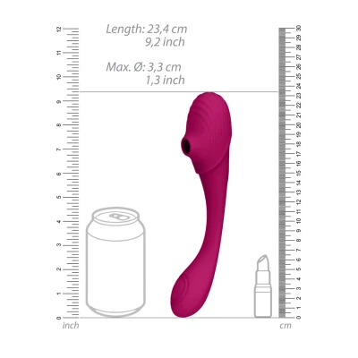 Afbeelding van VIVE by Shots Mirai Double Ended Pulse Wave Air Bendable Vibrator