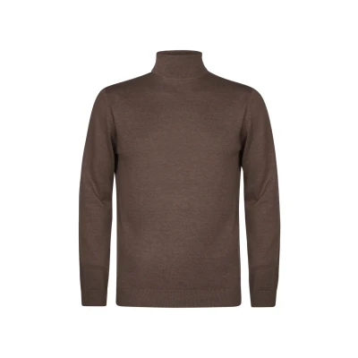 Afbeelding van Petrol Industries Turtleneck Trui, Heren, Maat: Small, Mud