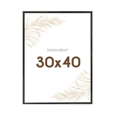 Afbeelding van Wackadoo® Kunststof fotolijst 30 x 40 cm zwart met glasplaat