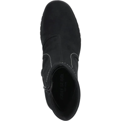 Afbeelding van Josef Seibel Calais Enkellaarsjes met sleehak, Dames, Maat: 36, Schwarz Textiel