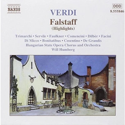 Afbeelding van Chorus &amp; Orchestra Of The Hungarian State Opera, Will Humburg Verdi: Falstaff (Highlights) (CD)