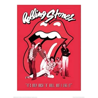 Afbeelding van Pyramid Poster The Rolling Stones Its Only Rock Roll 40 X 30 Cm Multicolor