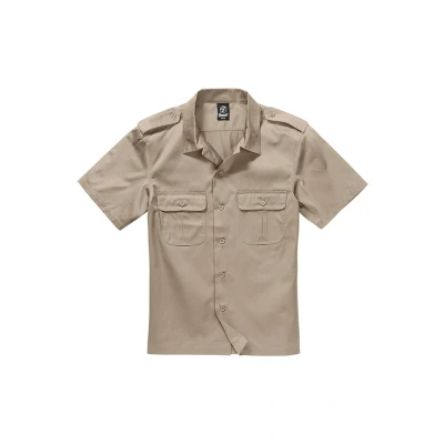 Afbeelding van Brandit Herren US HEMD Overhemd, Heren, Maat: 4XL, Grey