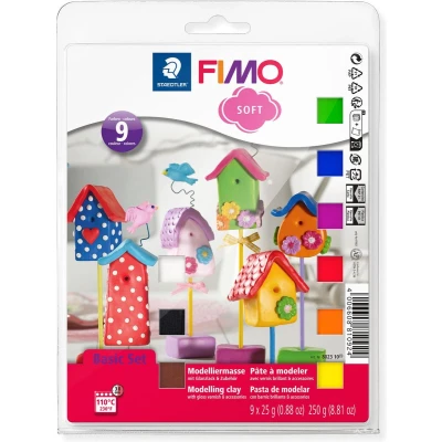 Afbeelding van Fimo soft set basisset 9 halve blokken