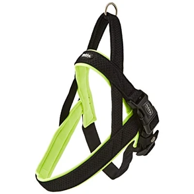 Afbeelding van Nobby norwegian tuig mesh preno geel M/L buikband 50 64 cm + borstband 42 breedte 25/35 mm