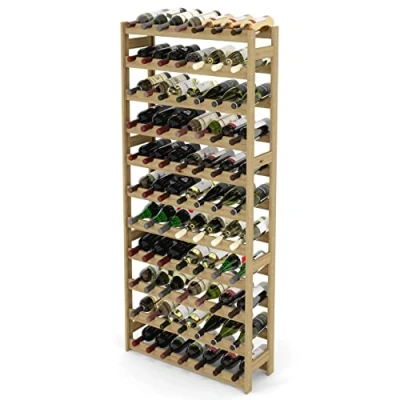 Afbeelding van SMH LINE® Wijnrek 16 flessen 48x42x25 cm Hout Flessenrek