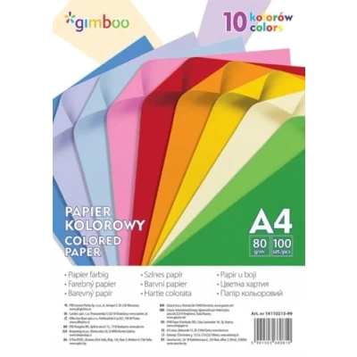 Afbeelding van PBS Connect Polska Gimboo gekleurd papier, A4, 100 stuks