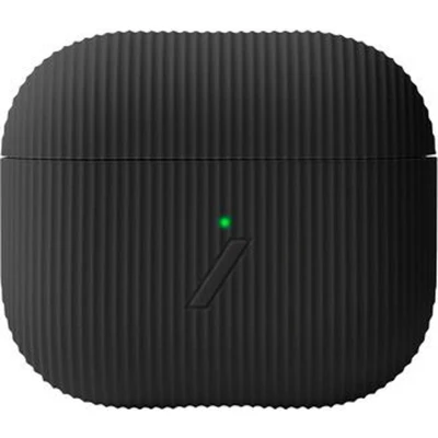 Afbeelding van NATIVE UNION, Siliconen hoesje voor Airpods 3 Curve met gestreepte textuur, Zwart