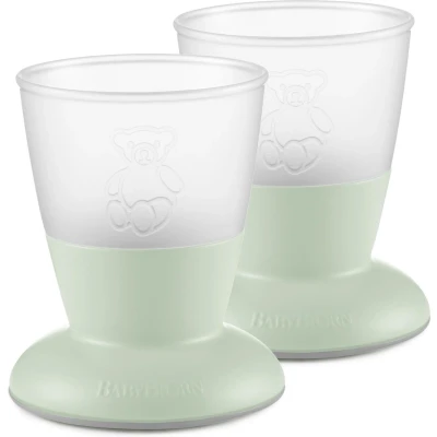 Afbeelding van BabyBjörn Baby Drinkbeker 2 stuks Pastelgroen
