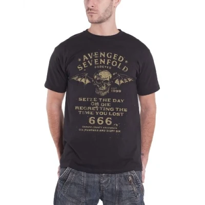 Afbeelding van Avenged Sevenfold Seize The Day Heren T shirt L Zwart