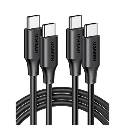 Afbeelding van UGREEN USB C naar PD kabel, 100 W, 5 A, 20 V, kabel type snel opladen, compatibel met iPhone 15 Plus, Pro, Max, MacBook Pro Air, iPad Galaxy S23, Ultra, S22, S21, Pixel 7 6, 2 stuks,