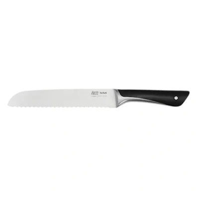 Afbeelding van Tefal Jamie Oliver by K26703 Broodmes, 20 cm, hoge snijprestaties, onderscheidend design, robuuste en duurzame messen, roestvrij staal/zwart