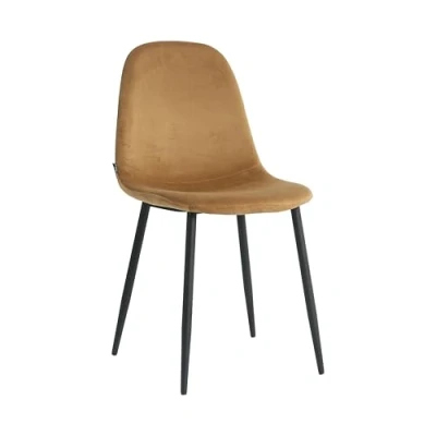 Afbeelding van Eetkamerstoel Camel 100% fluweel bekleding van luxe elegant design comfortabele woonkamerstoel