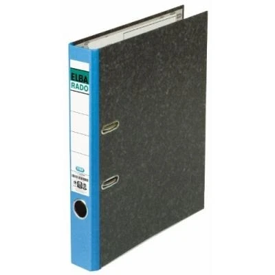 Image de Classeur rado papier marbré, largeur de dos: 50 mm bleu elba 100555308