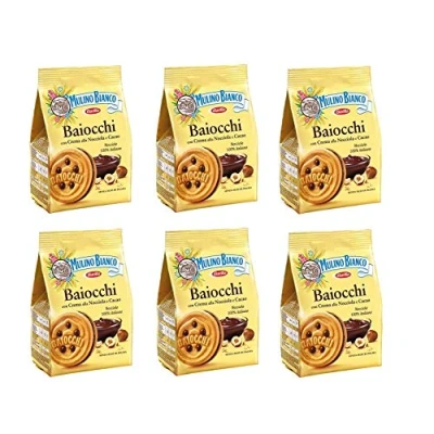 Afbeelding van Mulino Bianco Baiocchi Chocoladekoekjesrasp met chocolade, 260 g, 6 stuks