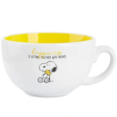 Afbeelding van Peanuts Snoopy Mokken Cappuccino, keramische mok, 340 ml, cadeau voor vrouwen