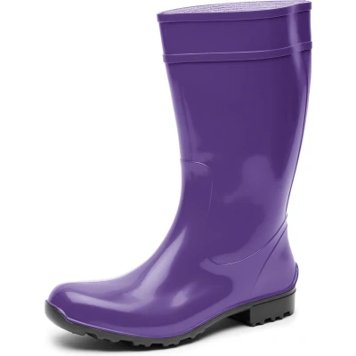 Afbeelding van Ladeheid LA LMG 967 Ilse Dames Regenlaarzen Rubber Hoog PVC Waterdicht Zwart 42