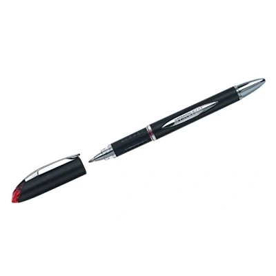 Afbeelding van Uni ball roller Jetstream rood schrijfbreedte 045 mm medium schrift schrijfpunt 1 zwarte rubbe...