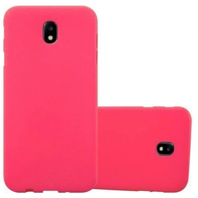 Afbeelding van Cadorabo Hoesje geschikt voor Samsung Galaxy J3 2017 in FROST ROOD Beschermhoes gemaakt van flexibel TPU silicone Case Cover