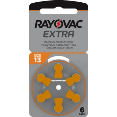 Image de Rayovac Pile Zinc Air pour appareils auditifs 13 (Orange)