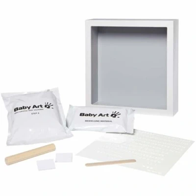 Image de Baby Art Cadre d&#039;empreinte My Little Steps Blanc et gris