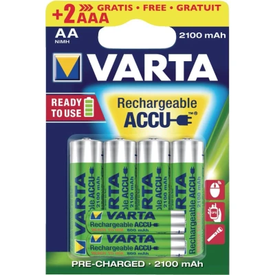 Afbeelding van Batterij oplaadbaar Varta ready2use 4xAA 2100mAh