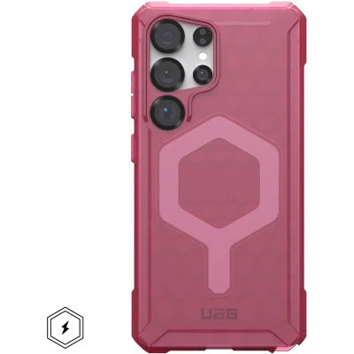 Afbeelding van UAG Hoesje Geschikt voor Samsung Galaxy S25 Ultra Siliconen Essential Armor Magsafe donkerrood