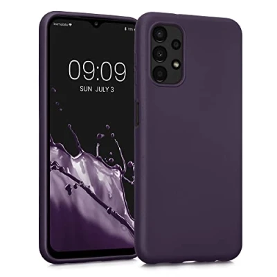 Afbeelding van kwmobile telefoonhoesje geschikt voor Samsung Galaxy A13 4G Hoesje smartphone Back cover in metallic braam
