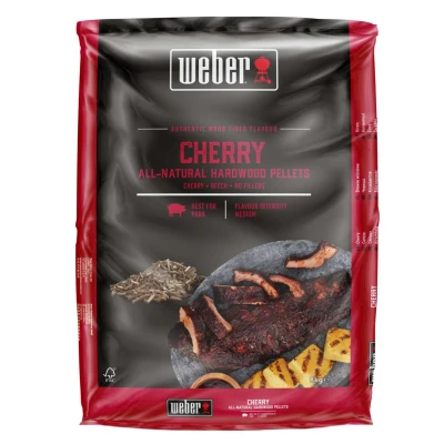 Afbeelding van Weber Wood Pellets Cherry 8 kg (zak)