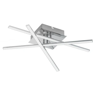 Afbeelding van EGLO Lasana 1 Wand/Plafondlamp Lichts Chroom Wit