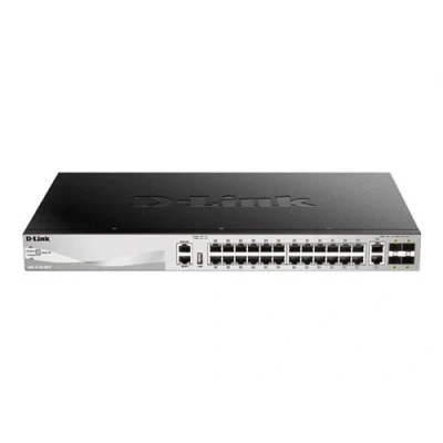 Image de D Link DGS 3130 30TS Commutateur L3 Lite Géré 24 x 10/100/1000 + 2 10 Gigabit Ethernet 4 SFP+ de bureau, Montable sur rack